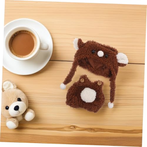TOYANDONA Puppenkleidung Set mit Bärenmütze und Latzhose Weiches Sicheres Material Strapazierfähig und Vielseitig Passend für Puppen für Kinderspiel und Verkleidung TOYANDONA Puppenkleidung Set mit Bärenmütze und Latzhose Weiches Sicheres Material Strapazierfähig und Vielseitig Passend für Puppen für Kinderspiel und Verkleidung von TOYANDONA