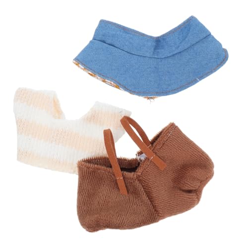 TOYANDONA Puppenkleidung für Puppen Süßes Overalls mit Mütze Pullover und Jumpsuit Leicht zu Reinigen für Sammler und Kreatives Rollenspiel von TOYANDONA
