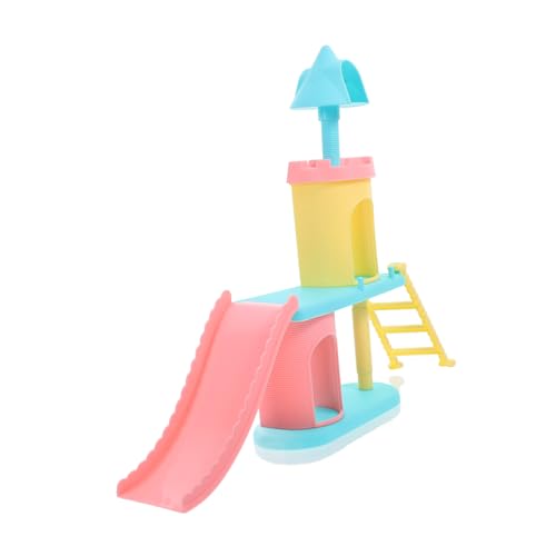 TOYANDONA Puppenschlossrutsche Puppenzubehör Puppenhaus-Bausätze Miniatur-Puppenhaus spielhaus für Miniatur-Spielplatzmodelle kleine Spielplatzmodelle Abs TOYANDONA Puppenschlossrutsche Puppenzubehör Puppenhaus-Bausätze Miniatur-Puppenhaus spielhaus für Miniatur-Spielplatzmodelle kleine Spielplatzmodelle Abs von TOYANDONA