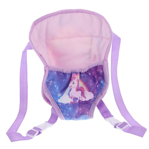 TOYANDONA 18-Zoll-Puppen-Rucksack Amerikanischer Puppenrucksack Für Mädchen Babytrage Mit Verstellbaren Trägern Weiches Plüschspielzeug-zubehör Für Rollenspiele Reisen Schule von TOYANDONA
