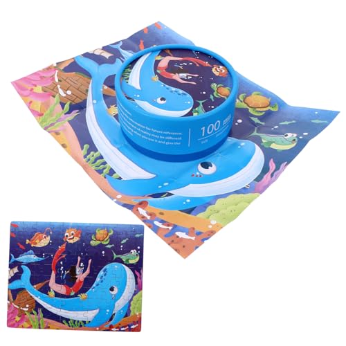 TOYANDONA Puzzle Teile Papierpuzzle für Kleinkinder Jahre Pädagogisches Meerwelt Motiv Farbenfrohes Lernspielzeug zur Feinmotorik und Kognitiver Entwicklung von TOYANDONA