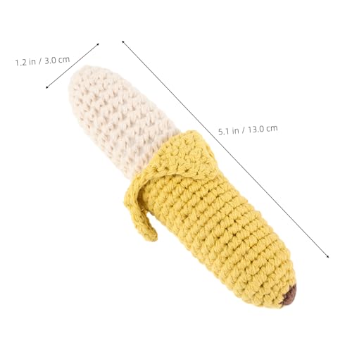 TOYANDONA Rassel für Kleinkinder Bananenspielzeug Weiches Babyspielzeug aus Baumwolle Babyspielzeug Neugeborenes Rasseln Häkelspielzeug Baumwollfaden Gelb TOYANDONA Rassel für Kleinkinder Bananenspielzeug Weiches Babyspielzeug aus Baumwolle Babyspielzeug Neugeborenes Rasseln Häkelspielzeug Baumwollfaden Gelb von TOYANDONA