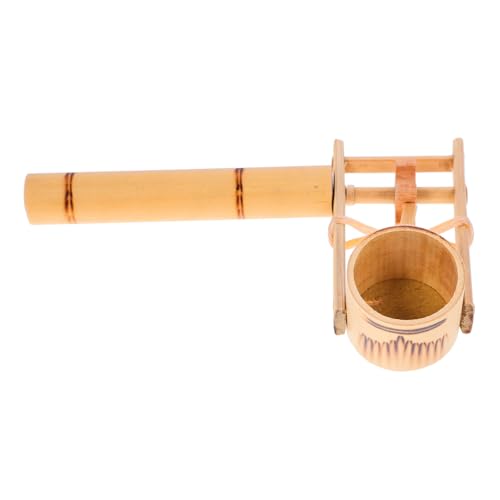 TOYANDONA Rassel musikinstrumente Musik Instrumente Kinderinstrument Spaßinstrument musikalisches Drum Musikalische Kastagnette lang Musikinstrument Kastagnette Bambus von TOYANDONA