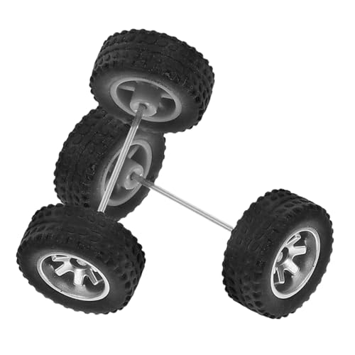 TOYANDONA Rc Auto Ersatzräder Gummi Reifen Modellauto Zubehör Offroad Silber Geländewagen TOYANDONA Rc Auto Ersatzräder Gummi Reifen Modellauto Zubehör Offroad Silber Geländewagen von TOYANDONA
