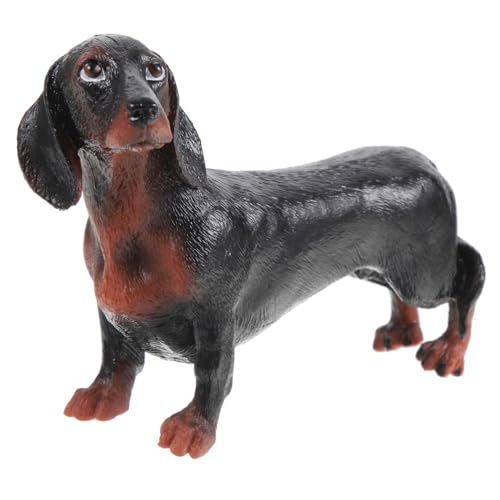 TOYANDONA Realistische Dackel Figur Kunststoff Simulation Hund Modell Dekoration für Kinderzimmer Kindergarten Lernspielzeug Schwarz TOYANDONA Realistische Dackel Figur Kunststoff Simulation Hund Modell Dekoration für Kinderzimmer Kindergarten Lernspielzeug Schwarz von TOYANDONA