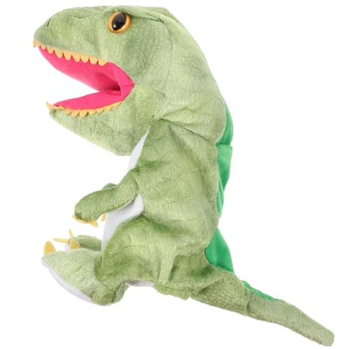 TOYANDONA Realistische Dinosaurier Handpuppe aus Weichem Plüsch Interaktives Lernspielzeug für Jungen und Mädchen Fördert Motorik Kommunikation und Eltern Junge Mädchen Zufällige Farbe von TOYANDONA