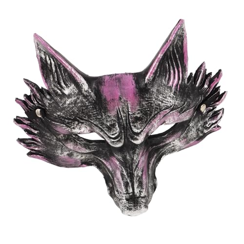 TOYANDONA Realistische Fuchs Maske aus PU Schaum Tier Masquerade Kostüm Zubehör für Damen Halloween Party und Karneval Wiederverwendbar Leicht zu Reinigen Lebendige Farben von TOYANDONA