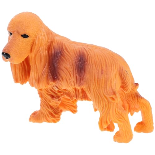 TOYANDONA Realistische Kleine Hundefigur Dekofigur für Zuhause Büro und Garten Detailreiches Modell Terrier Cocker Spaniel für Hundeliebhaber Tischdekoration von TOYANDONA