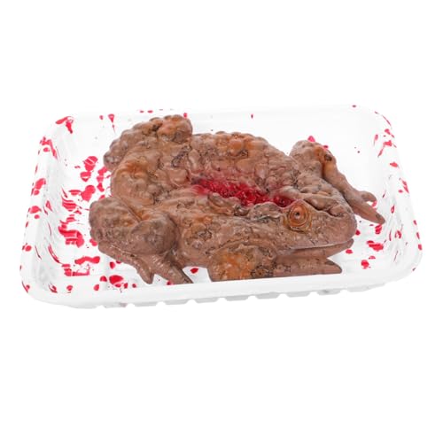 TOYANDONA Realistische Kröte Streich Prop Beängstigende Mahlzeit Box für Halloween Party Deko Spukhaus und Scherzartikel mit Zufälligen TOYANDONA Realistische Kröte Streich Prop Beängstigende Mahlzeit Box für Halloween Party Deko Spukhaus und Scherzartikel mit Zufälligen von TOYANDONA