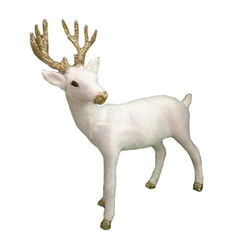 TOYANDONA Realistische Miniatur Hirsch Dekoration Künstliches Wildtier Detailgetreues Weihnachts Rentier Modell Lebensecht als Desktop Ornament und Lernspielzeug für Geschenkidee zu TOYANDONA Realistische Miniatur Hirsch Dekoration Künstliches Wildtier Detailgetreues Weihnachts Rentier Modell Lebensecht als Desktop Ornament und Lernspielzeug für Geschenkidee zu von TOYANDONA
