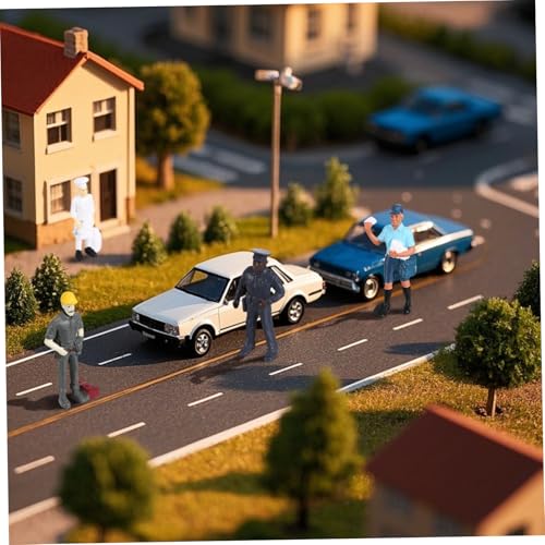 TOYANDONA Realistische PVC Modellfiguren Teilig Miniatur Menschen Figuren für Sandtisch Dekoration und Fotografie Requisiten für Mikro Landschaften und DIY Modellbau von TOYANDONA