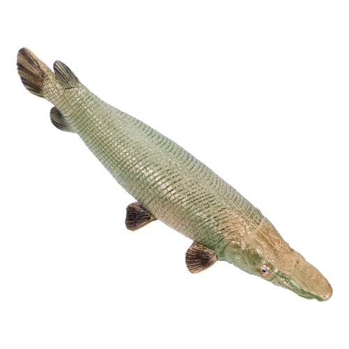 TOYANDONA Realistische Plastik Fischfigur Atractosteus Spatula Kunststoff Modell Animal Figure Lernspielzeug Dekoration Aquarium Party Props von TOYANDONA