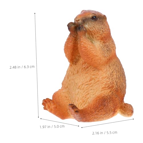 TOYANDONA Realistische Solide Erdhamster Figur Lernspielzeug Pädagogische Wildtier Modell Deko Fördert Kreativität Kognitives Verständnis für Kinderzimmer und Bildungszwecke von TOYANDONA