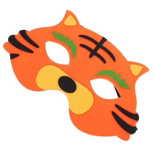 TOYANDONA Realistische Tiger Maske für Verstellbares Kopfband Halbe Gesichts Cosplay Maske für Halloween Kostümparty Tiermasken Einzigartiges Verkleidungselement TOYANDONA Realistische Tiger Maske für Verstellbares Kopfband Halbe Gesichts Cosplay Maske für Halloween Kostümparty Tiermasken Einzigartiges Verkleidungselement von TOYANDONA