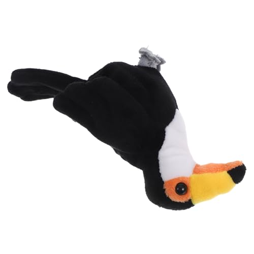 TOYANDONA Realistische Vogel fingerpuppe aus Plüsch Kleines Handliches Tier handpuppe mit Detailgetreuer Verarbeitung Pädagogisches für Puppentheater und Erzählspiele von TOYANDONA