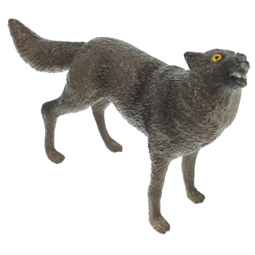 TOYANDONA Realistische Wolf Figur aus Kunststoff Detailgetreues Wildtier Modell Waldtier Dekoration für Zuhause Büro Kinderzimmer für Natur und TOYANDONA Realistische Wolf Figur aus Kunststoff Detailgetreues Wildtier Modell Waldtier Dekoration für Zuhause Büro Kinderzimmer für Natur und von TOYANDONA