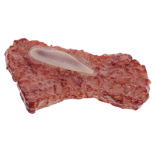 TOYANDONA Realistisches, Lebensechtes Steak-Spielzeug: Gefälschtes Gekochtes Rindfleischmodell Für Kinder Als Küchen-Foto-Requisite, Party-Dekoration, Puppenhaus-zubehör Und Lernwerkzeug TOYANDONA Realistisches, Lebensechtes Steak-Spielzeug: Gefälschtes Gekochtes Rindfleischmodell Für Kinder Als Küchen-Foto-Requisite, Party-Dekoration, Puppenhaus-zubehör Und Lernwerkzeug von TOYANDONA