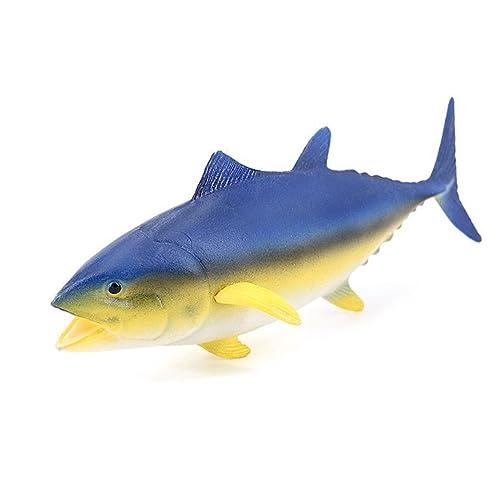 TOYANDONA Realistisches Bluefin Thunfisch Modell Kognition Strapazierfähige Meeresbewohner Figur für Lernspiel und Dekoration Zuhause von TOYANDONA
