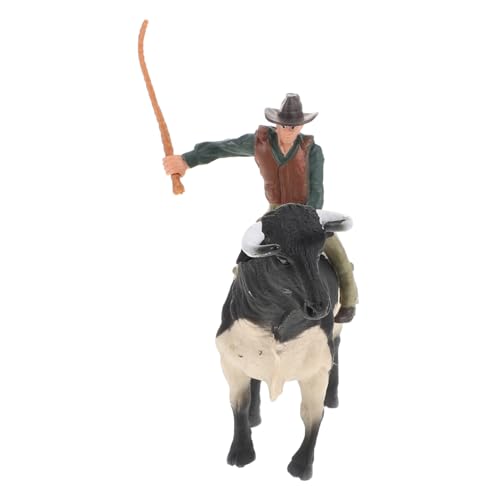 TOYANDONA Realistisches Bullfighter Cowboy Modell aus Resin Detailgetreue Stier Reiterfigur Stabiles Dekoratives Bullfighting Ornament für Haus Büro Garten Kindgerechtes Farm Animal Toy TOYANDONA Realistisches Bullfighter Cowboy Modell aus Resin Detailgetreue Stier Reiterfigur Stabiles Dekoratives Bullfighting Ornament für Haus Büro Garten Kindgerechtes Farm Animal Toy von TOYANDONA