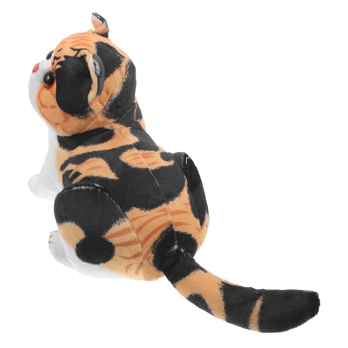TOYANDONA Realistisches Katzenplüschspielzeug Entzückende Cartoon -Tier Puppe Weich Und Flauschig Für Kinder Mädchen Und Jungen Für Hauskollektible Figurine TOYANDONA Realistisches Katzenplüschspielzeug Entzückende Cartoon -Tier Puppe Weich Und Flauschig Für Kinder Mädchen Und Jungen Für Hauskollektible Figurine von TOYANDONA