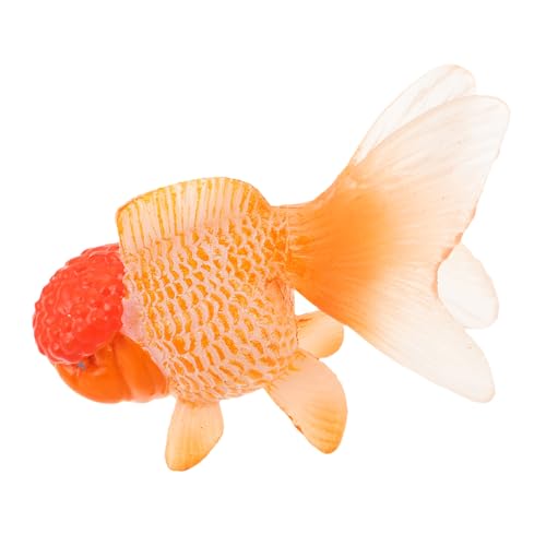TOYANDONA Realistisches Künstliches Goldfischmodell Mini Aquarium Deko Wartungsfreier Kunststofffisch Detailgetreu Spielerisches Kinderbadspielzeug Lebensechte Fischfigur für Fischbecken von TOYANDONA