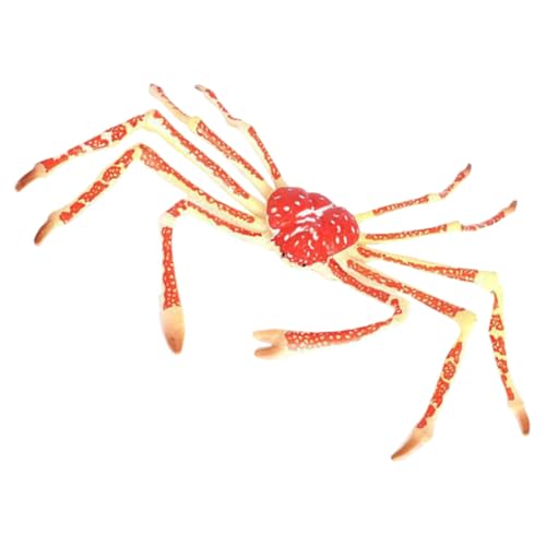 TOYANDONA Realistisches Kunststoff krabbentier Modell Pädagogisches Meereslebewesen für Detailreiche King Crab Figur Langlebig Geburtstagsgeschenk und Lernspielzeug von TOYANDONA