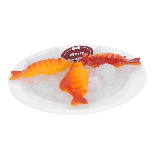 TOYANDONA Realistisches Modell von Fisch und Krabbe Dekorative Miniatur für Party und Fotografie für Küchen und Lebensmittelpräsentationen TOYANDONA Realistisches Modell von Fisch und Krabbe Dekorative Miniatur für Party und Fotografie für Küchen und Lebensmittelpräsentationen von TOYANDONA