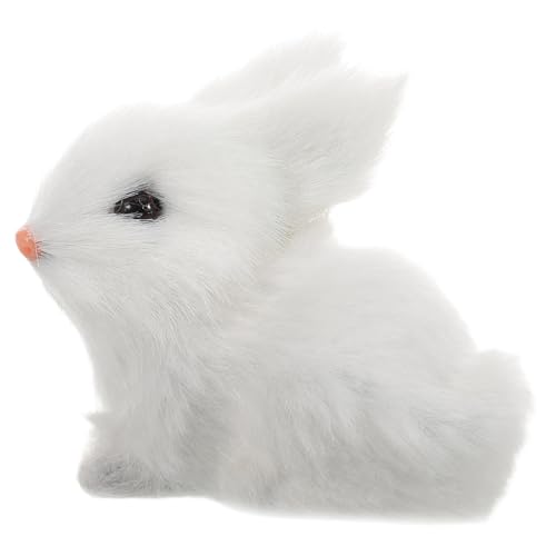 TOYANDONA Realistisches Osterhäschen Plüschtier Weiß Weiches Kuscheltier mit Feinen Details Handgefertigtes Kaninchen als Osterdekoration und Kinderspielzeug Gestaltete Simulation Animal TOYANDONA Realistisches Osterhäschen Plüschtier Weiß Weiches Kuscheltier mit Feinen Details Handgefertigtes Kaninchen als Osterdekoration und Kinderspielzeug Gestaltete Simulation Animal von TOYANDONA