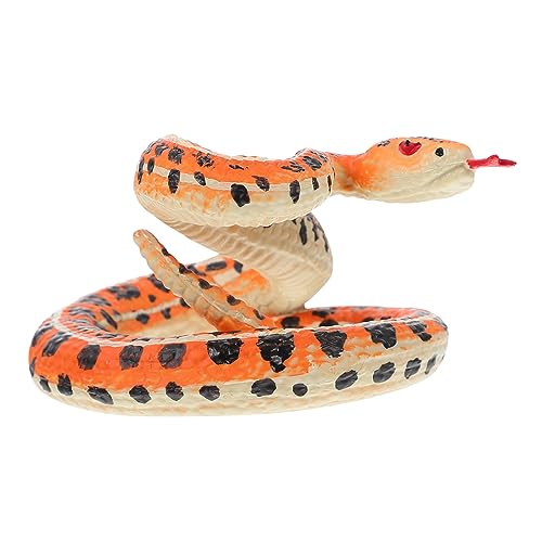 TOYANDONA Realistisches Schlangenmodell aus Kunststoff Reptil Nachbildung für Schlafzimmer Desktop Deko Praktische Scherzfigur für Jungen Mädchen TOYANDONA Realistisches Schlangenmodell aus Kunststoff Reptil Nachbildung für Schlafzimmer Desktop Deko Praktische Scherzfigur für Jungen Mädchen von TOYANDONA