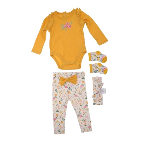 TOYANDONA Reborn Doll Kleidung aus Baumwolle Weiches Langarm-Outfit mit Schleifenmuster Inklusive Hose Stirnband und Socken für Rollenspiele Partys und Sammler von TOYANDONA