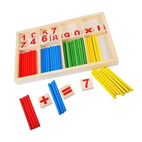 TOYANDONA Rechenstäbchen Für Pädagogisches Zur Intelligenzförderung Mathe Lernspielzeug Für Frühkindliche Bildung 10 Bunte Stäbe Im Set Für Kreative Lernspiele von TOYANDONA