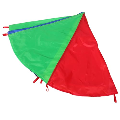TOYANDONA Regenbogen Regenschirm Kindergarten Lernspielzeug für Kleinkinder Intelligente Spielzeuge Regenbogen Fallschirm mehrfarbiger Fallschirm 190d Polytariff von TOYANDONA