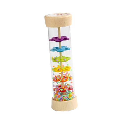 TOYANDONA Regengeräusche Regenstab-Spielzeug Aus Holz Für Jungen Und Mädchen Musikalischer Pädagogischer Regenstab Tragbares Erkennungsspielzeug Für Babys von TOYANDONA