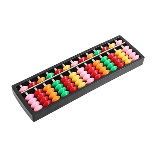 TOYANDONA Reihiger Abacus mit Bunten Perlen aus Sicherem Kunststoff Tragbares Lernspielzeug Rechenfähigkeiten und Logischem Denken für Zuhause Schule von TOYANDONA
