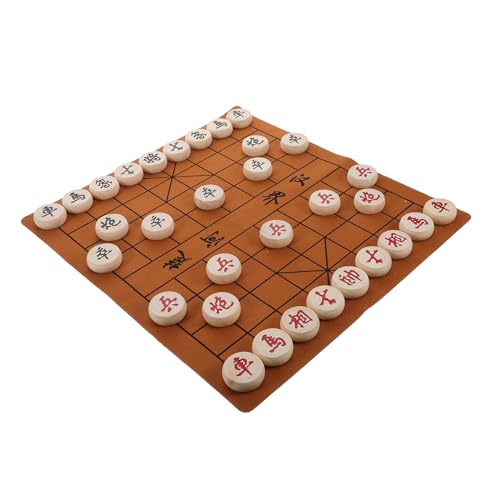 TOYANDONA Reise-chinesisches Schachspiel Aus Holz Mit Faltbarem Brett Und Schachfiguren. Storytime-Schach Für Eltern-Kind-interaktion TOYANDONA Reise-chinesisches Schachspiel Aus Holz Mit Faltbarem Brett Und Schachfiguren. Storytime-Schach Für Eltern-Kind-interaktion von TOYANDONA