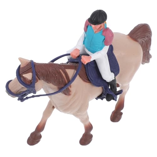 TOYANDONA Reitpuppe Ornamente Heimdekoration Spielzeugpferd Für Pferde Pferdespielzeugfigur Pferdestatuen Miniatur Nutztiere Pferde Actionfigur Pferdestatue Stehende Pferde TOYANDONA Reitpuppe Ornamente Heimdekoration Spielzeugpferd Für Pferde Pferdespielzeugfigur Pferdestatuen Miniatur Nutztiere Pferde Actionfigur Pferdestatue Stehende Pferde von TOYANDONA