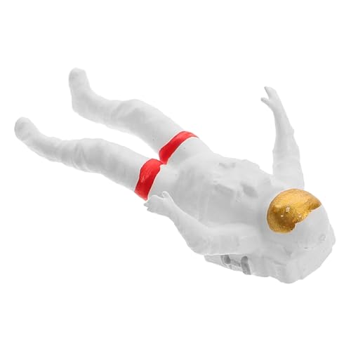 TOYANDONA Resin Miniatur Astronaut Figurine Detailreiche Statue für Puppenhaus Vielseitig Einsetzbar als Weltraum Party Accessoire und Geschenkidee von TOYANDONA