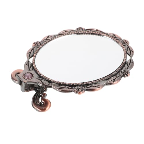 TOYANDONA Antike Handspiegel Mit Faltbarem Griff Vintage Kosmetikspiegel Für Make-up Tragbar Und Kompakt Für Damen Für Zuhause Reisen Salon TOYANDONA Antike Handspiegel Mit Faltbarem Griff Vintage Kosmetikspiegel Für Make-up Tragbar Und Kompakt Für Damen Für Zuhause Reisen Salon von TOYANDONA