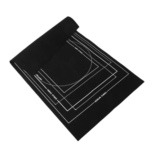 TOYANDONA Rolle Puzzle Ablagematte Puzzlematte Puzzlebrett Puzzlezubehör Filz Schwarz von TOYANDONA