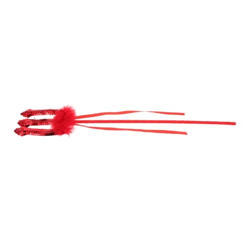TOYANDONA Rotes Halloween Teufel mit Pailletten Leichtes Party Accessoire für Kostüm Vielseitiger Stab für Bühnenauftritte Karneval Fasching und Rollenspiele TOYANDONA Rotes Halloween Teufel mit Pailletten Leichtes Party Accessoire für Kostüm Vielseitiger Stab für Bühnenauftritte Karneval Fasching und Rollenspiele von TOYANDONA