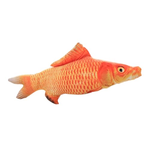 TOYANDONA Rotes Karpfenkissen fischkissen Fish Plush Fische Fischpuppe Cartoon-Plüschpuppe werfen Kissen Simulation Fischspielzeug Wohnkultur PP Baumwolle von TOYANDONA