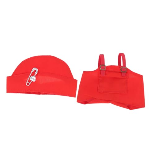 TOYANDONA Rotes Puppenkleidungsset für Puppen Weiches Material Elegante Latzhose und Hut Vielseitig Passend Fördert Kreatives und Puppenrollenspiele TOYANDONA Rotes Puppenkleidungsset für Puppen Weiches Material Elegante Latzhose und Hut Vielseitig Passend Fördert Kreatives und Puppenrollenspiele von TOYANDONA