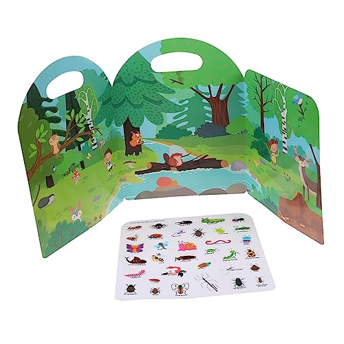 TOYANDONA Ruhiges Kinderbuch Kinderfrühes Pädagogisches Beschäftigtes Buch Kognitions-stickerbuch Für Pädagogisches Spielzeugbuch Lustiges Stickerbuch Beschichtetes Papier TOYANDONA Ruhiges Kinderbuch Kinderfrühes Pädagogisches Beschäftigtes Buch Kognitions-stickerbuch Für Pädagogisches Spielzeugbuch Lustiges Stickerbuch Beschichtetes Papier von TOYANDONA