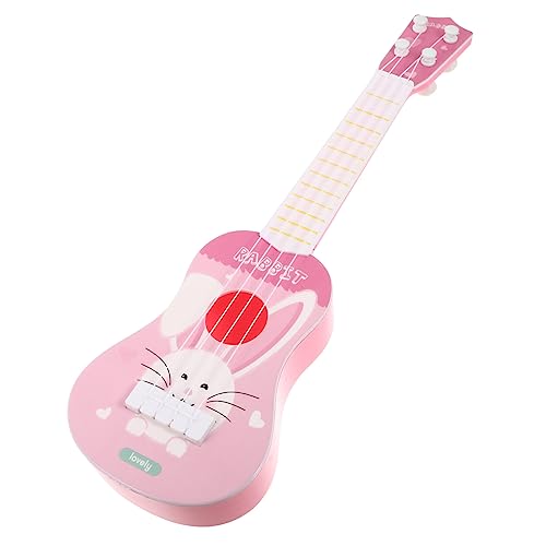 TOYANDONA Saiten Ukulele Gitarre -Ukulele Kleinkindgitarre Ukulele Musikinstrument Instrumentenkind Musikinstrumente für Plastik Rosa von TOYANDONA