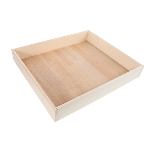 TOYANDONA -Sand -Tablettspielzeug für Sandkasten für Mini Sandbox Mini-Schildkröten-Sandkasten so tun als ob Spiel aufbewahrungskorb hölzern Light Brown von TOYANDONA