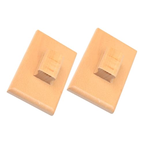 TOYANDONA Sandbrett Aus Holz Schlagzeug Kastagnetten Für Glocken Instrument Kastagnetten Rhythmus Instrumente Shaker Bongos Ton Xylophon Band Eierbecher Für Schleifpapier von TOYANDONA