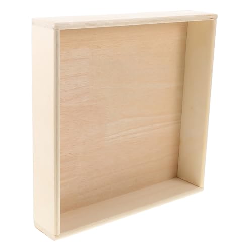 TOYANDONA Sandspielkasten Holz Sandbox Aufbewahrungsbox Montessori Spieltablett Für Innenräume Kleine Fläche Kinderzimmer Organisator von TOYANDONA