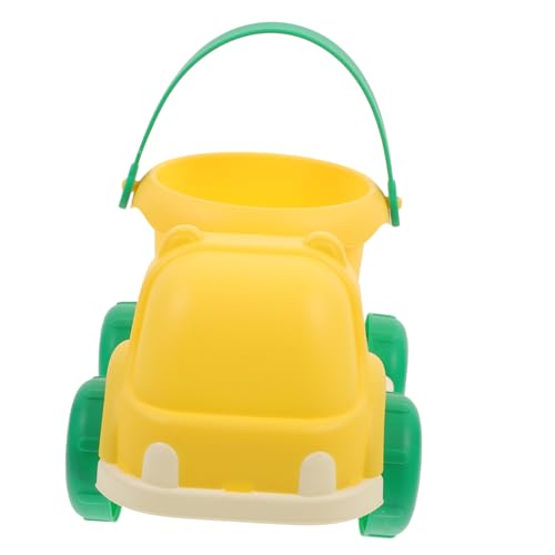 TOYANDONA Sandspielzeug Strand Auto mit Abnehmbarem Eimer Strapazierfähiger Sand und Wassereimer Leichtes Sommerspielzeug für Strand Garten und Outdoor Aktivitäten von TOYANDONA