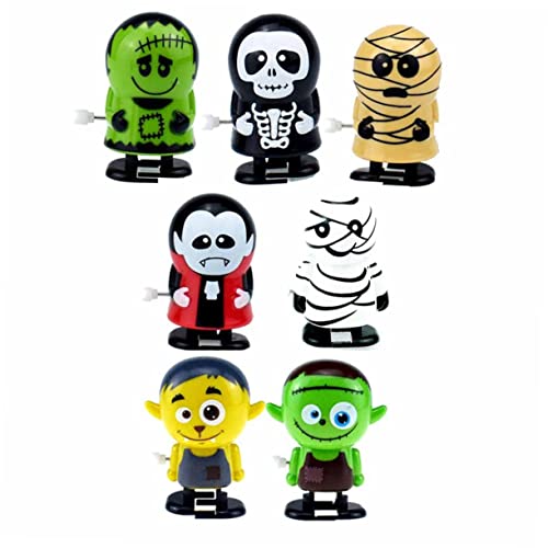 TOYANDONA Satz Halloween Uhrwerk Halloween mitgebsel Halloween oblaten soczewki Halloween Ruthe Sprungspielzeug Halloween-Laufspielzeug Halloween- Springspielzeug von TOYANDONA