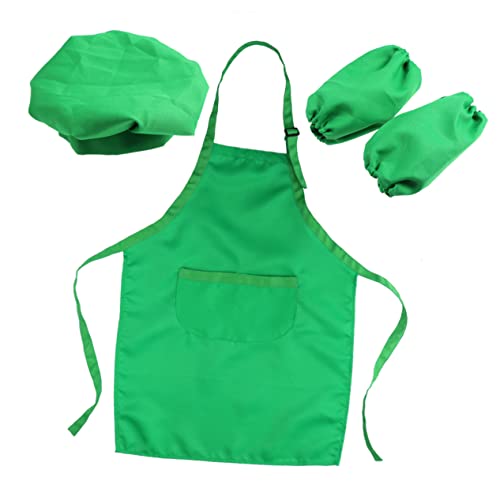 TOYANDONA Satz Handschelle zum Kochen für kinderkochmütze kochmützen für zubehör kinderküche Kochjacke für Kinderkochutensilien Kochen Ärmel Kinderschürze Green TOYANDONA Satz Handschelle zum Kochen für kinderkochmütze kochmützen für zubehör kinderküche Kochjacke für Kinderkochutensilien Kochen Ärmel Kinderschürze Green von TOYANDONA